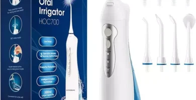 Irrigador bucal portátil dental Hangsun Hoc700: Ideal para viajar y para uso doméstico