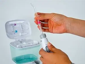 aquapik 100 - irrigador dental y nasal único en el mundo (incluye 7 boquillas)