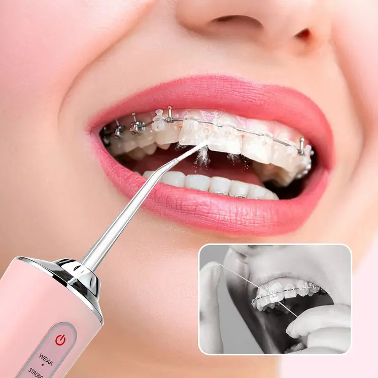 como utilizar un irrigador dental con brackets